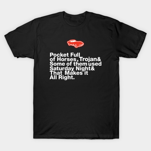 Little Red Corvette: Lyrical Jetset T-Shirt by HustlerofCultures